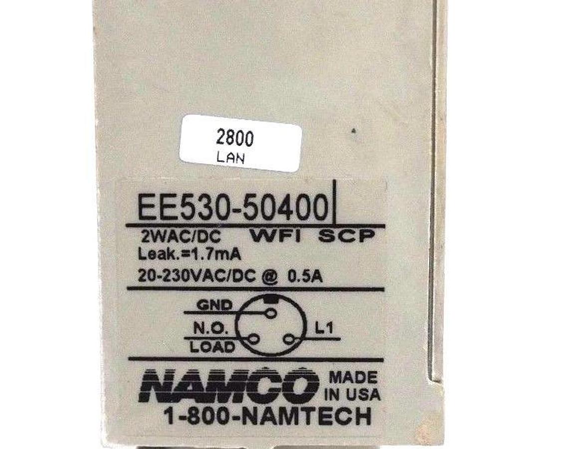 Used NIB NAMCO EE530-50400 PXSW SENSOR, RECT, LED FSENSE,NO,SCP, 5A, 20-230VAC/DC