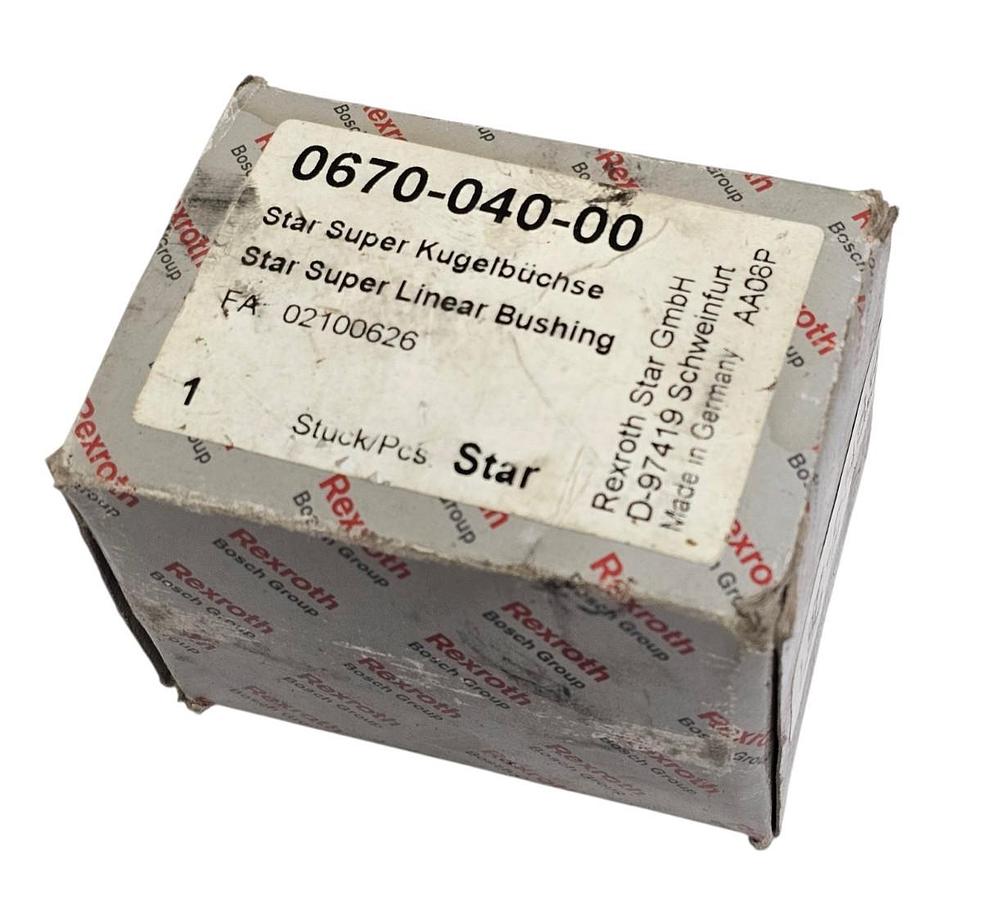 Used NIB BOSCH REXROTH 0670-040-00 STAR SUPER LINEAR BUSHING 067004000