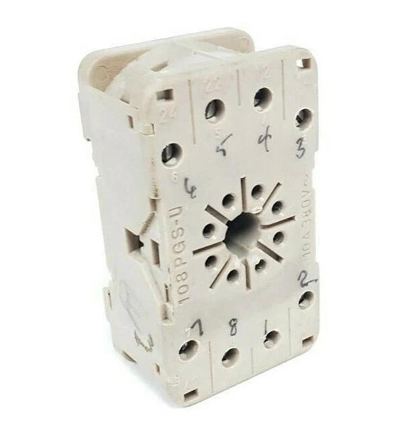 Used ALLEN BRADLEY 108PGS-U RELAY SOCKET 108PGSU, 10A 380V