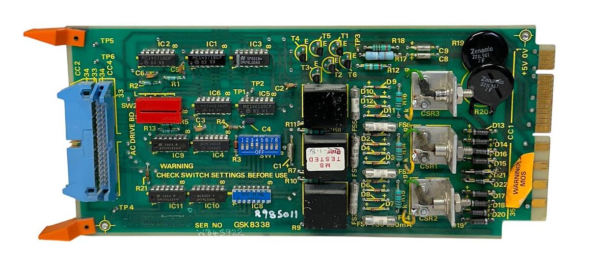 Used CROSFIELD ELECTRONICS 7353-3000 / 7353-4000 CONTROL BOARD 73533000 USNP