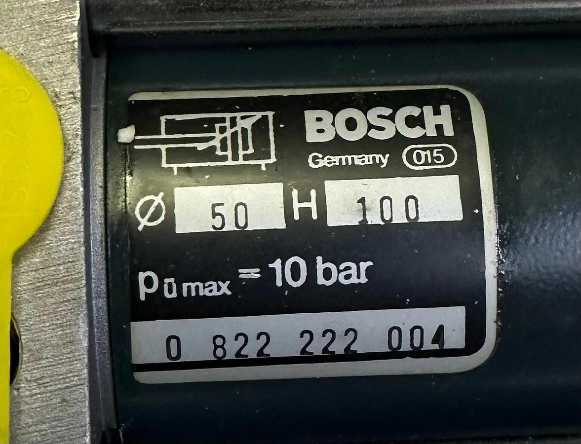 NEW BOSCH 0 822 222 004 / 0822222004 PNEUMATIC CYLINDER 0:50 H:100 10BAR