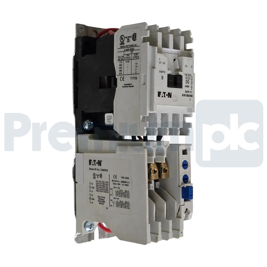 Eaton AN16AN0AC NEMA Size 00 Starter Freedom Series 9A 600V 3-P 120V-Coil NSNP