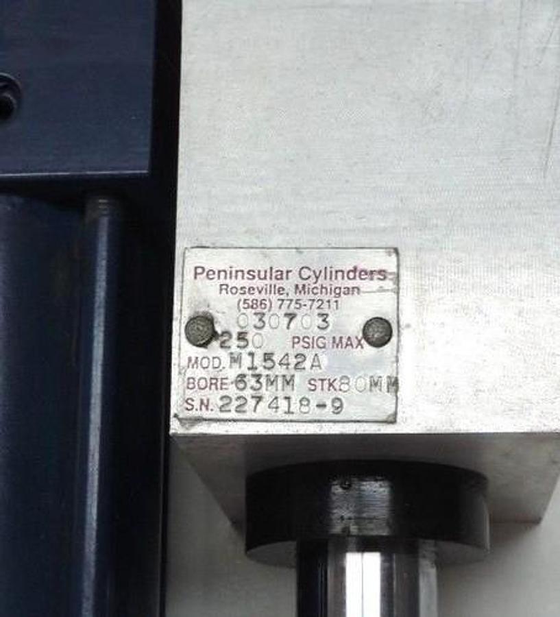 Used NEW PENINSULAR CYLINDERS 030703 MOD. M1542A BORE: 63MM STK. 80MM