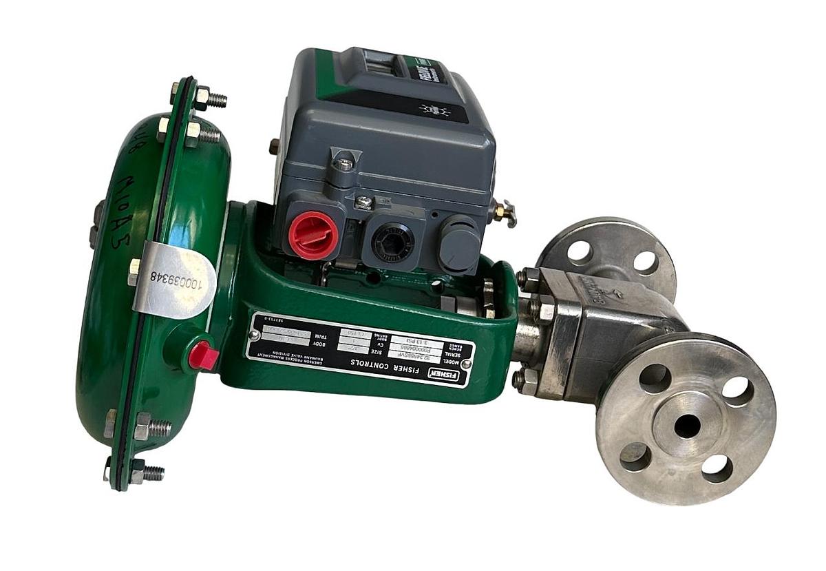 Used NEW FISHER 32.24588SVF / DVC2000 FIELDVUE PNEUMATIC ACTUATOR HART 1/2'' 30VDC