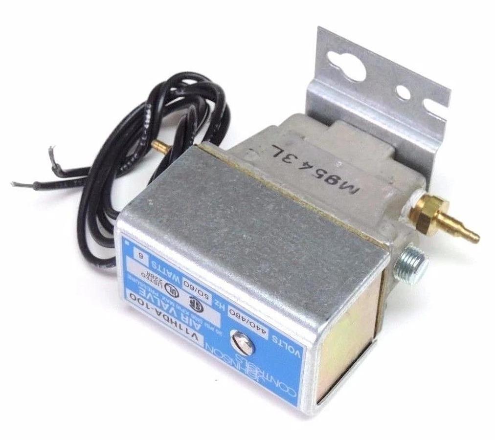 Used NIB JOHNSON CONTROLS V11HDA-100 SOLENOID AIR VALVE 440-480V, 50/60HZ, 1/8" NPT