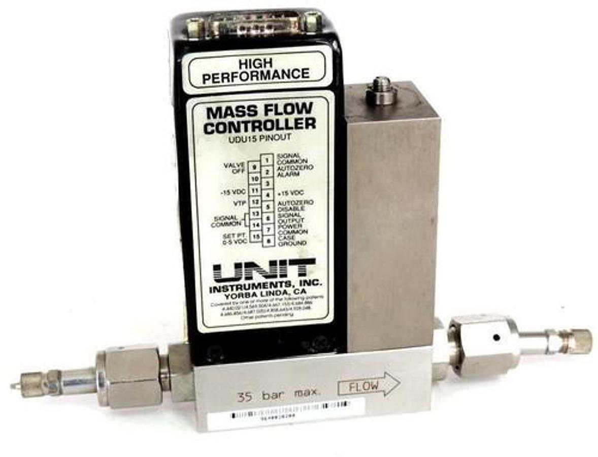 Used NIB UNIT INSTRUMENTS UFC-1200A MASS FLOW CONTROLLER 35 BAR MAX UFC1200A
