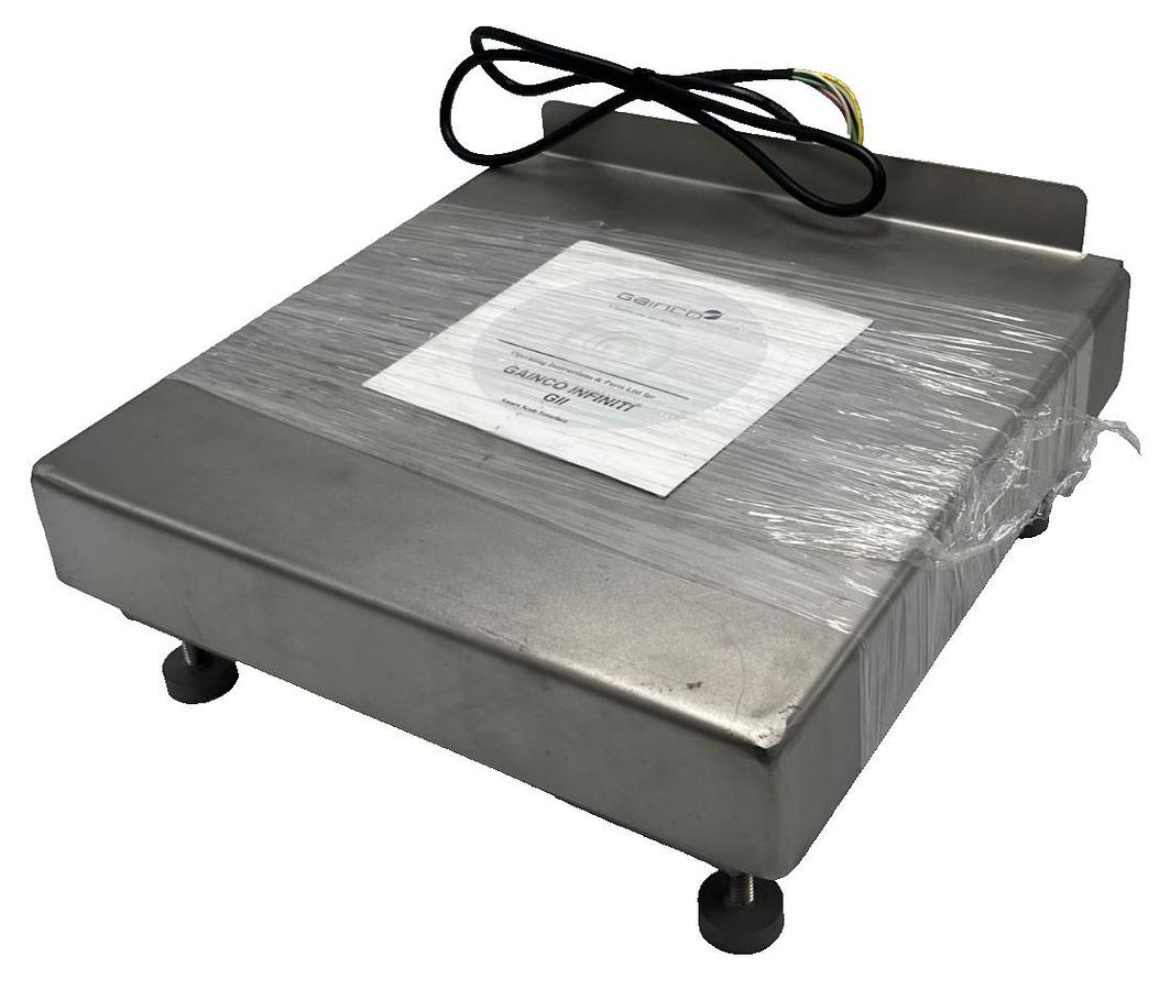 Used GAINCO DURAWEIGH 10x10" INDUSTRIAL BENCH SCALE BASE IP66 Washdown Food Grade S.S