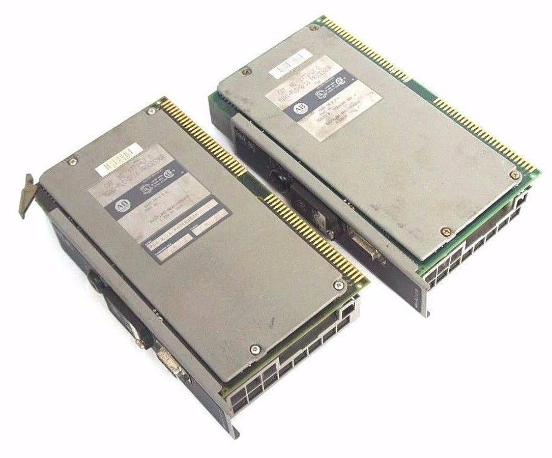 Used LOT OF 2 ALLEN BRADLEY 1772-LX D MINI-PLC-2/16 PROCESSORS SER D FIRMWARE REV F