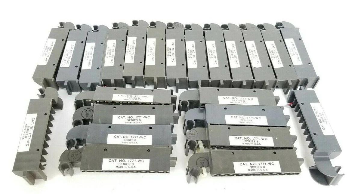 Used LOT OF 23 ALLEN BRADLEY 1771-WC SER. B WIRING ARMS 1771WC