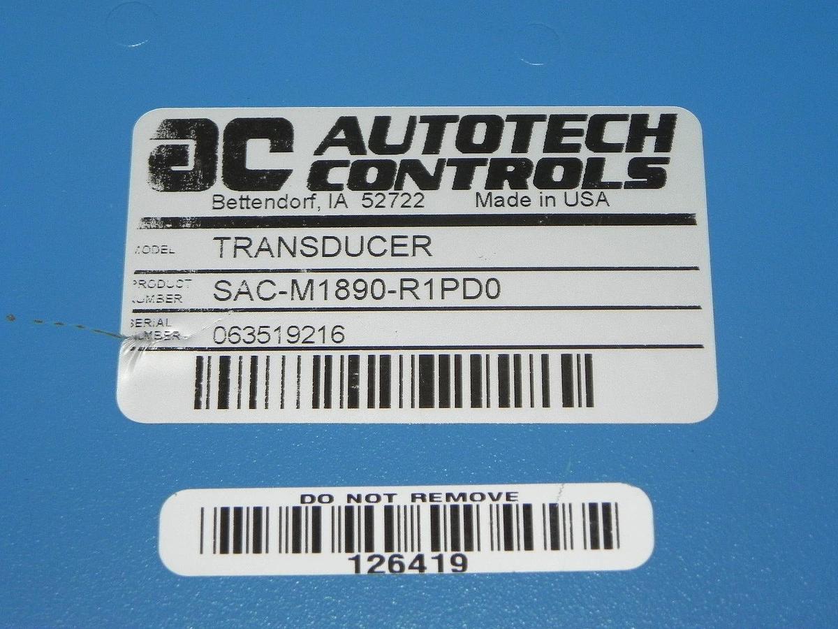 Refurbished REPAIRED AUTOTECH CONTROLS SAC-M1890-R1PD0 TRANSDUCER M1890