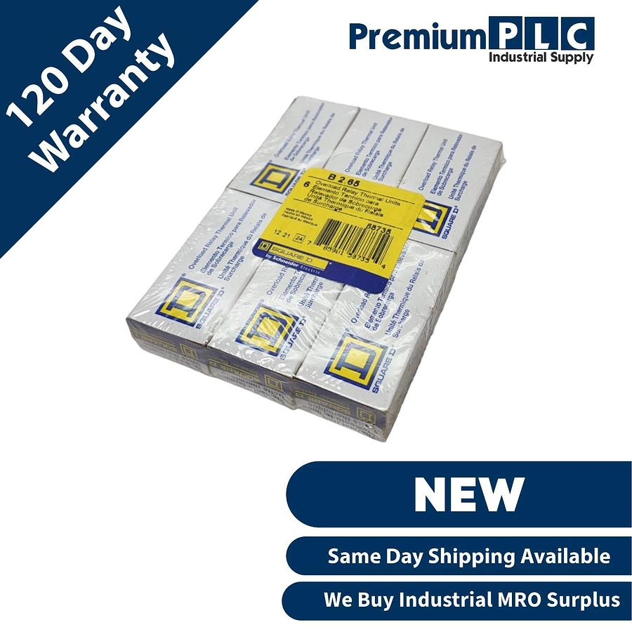 Used PACK OF 6 NEW SQUARE D B2.65 OVERLOAD RELAY THERMAL UNITS B265 TYPE B CLASS 20