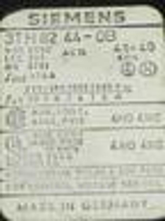 Used SIEMENS 3TH82 44-0B CONTACTOR USED 3TH82440B