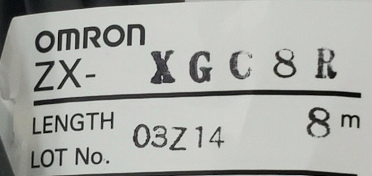 Used NEW OMRON ZX-XGC8R ROBOTIC EXTENSION CABLE 8M, ZXXGC8R