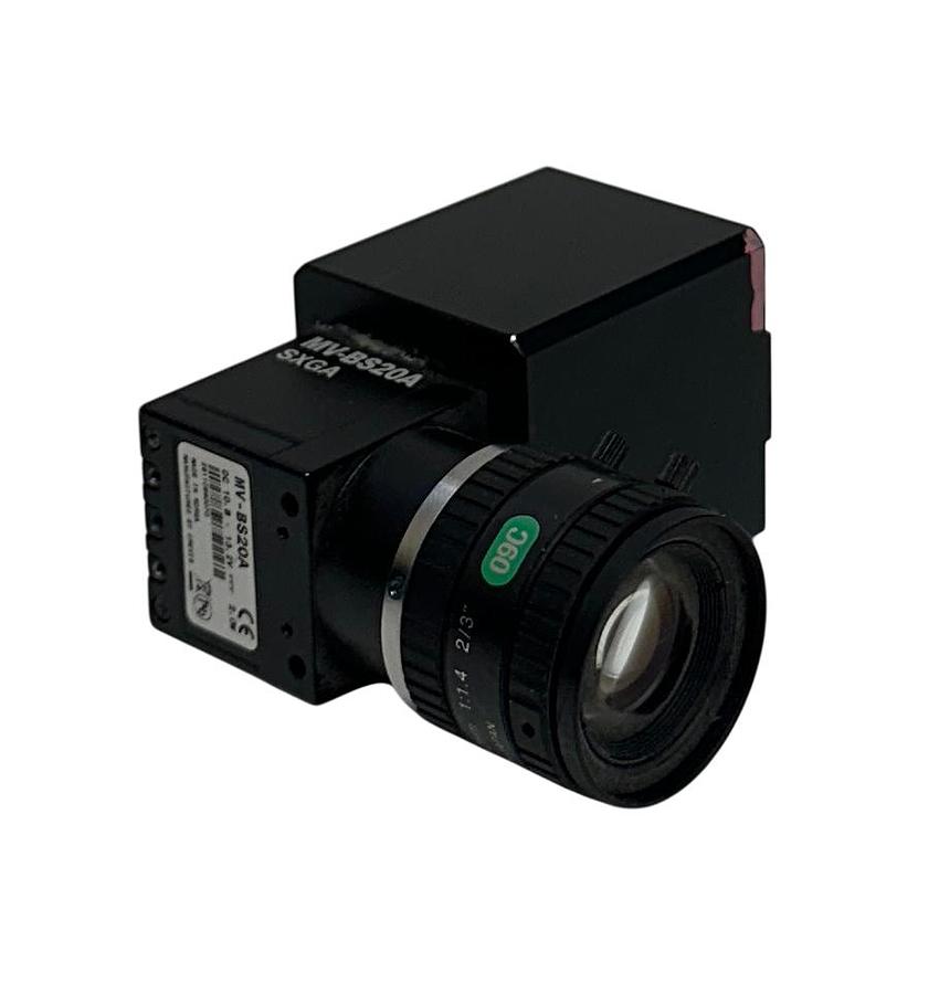 Used CREVIS MV-BS20A / MVBS20A INDUSTRIAL CAM SXGA W/ COMPUTAR LENS 10.8-13.2VDC USNP