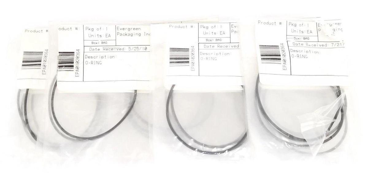 LOT OF 25 NEW EVERGREEN PACKAGING EPA01020364 O-RINGS