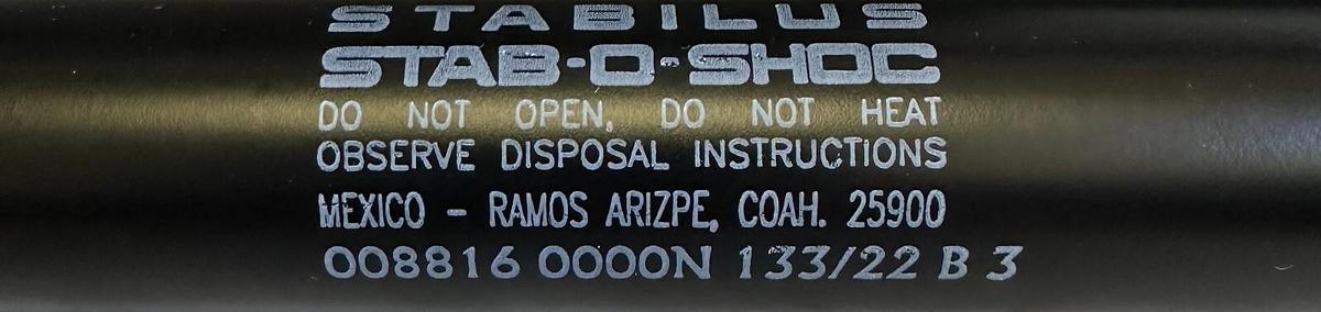 Used 9 NEW STABILUS 008816-0000N / 0088160000N 133/22 B 3 HYDRAULIC DAMPERS
