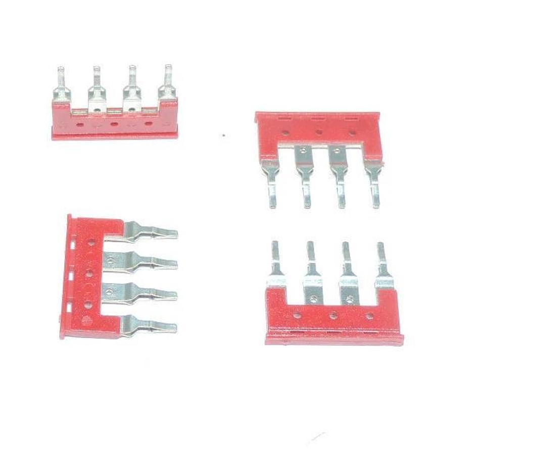 AUTOMATION DIRECT DN-4JL14 JUMPER BARS 4 POLES RED FOR DN-TL14 DINNECTORS QTY 83
