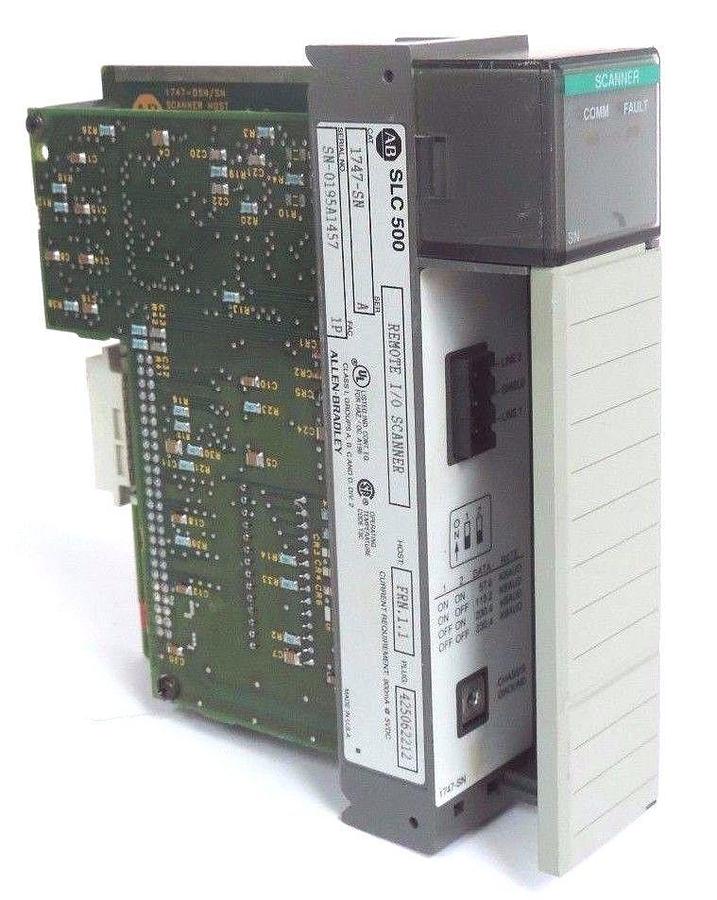 Used ALLEN BRADLEY 1747-SN REMOTE I/O SCANNER 1747SN SER. A FRN: 1.1