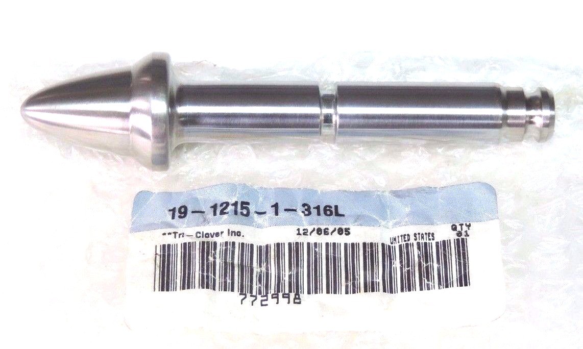 Used NEW TRI-CLOVER 19-1215-1-316L VALVE STEM 1912151316L