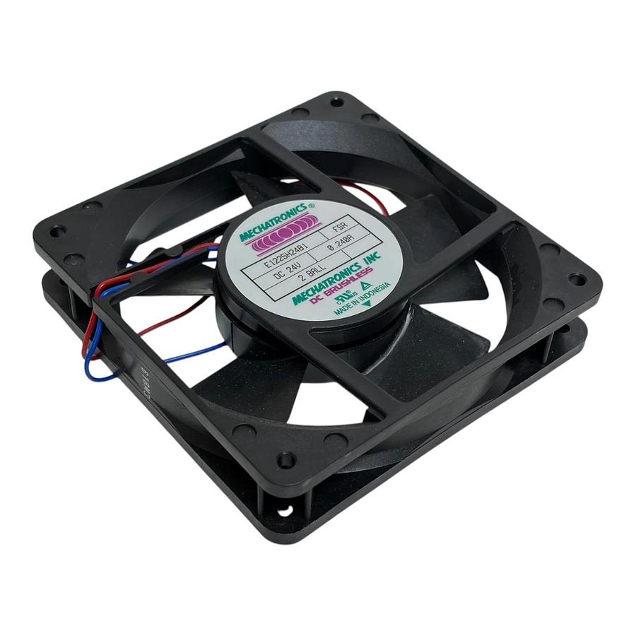 Lot of 2 Mechatronics E1225H24B 120mm DC Brushless Axial Fan 24VDC 0.240A 2 Ball