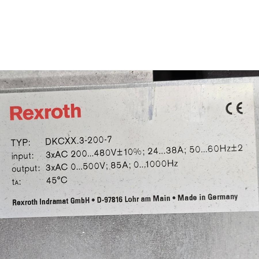 REXROTH INDRAMAT DKC21.3-200-7-FW | R911287307 EcoDrive 03 DRIVE CONTROLLER NSMP