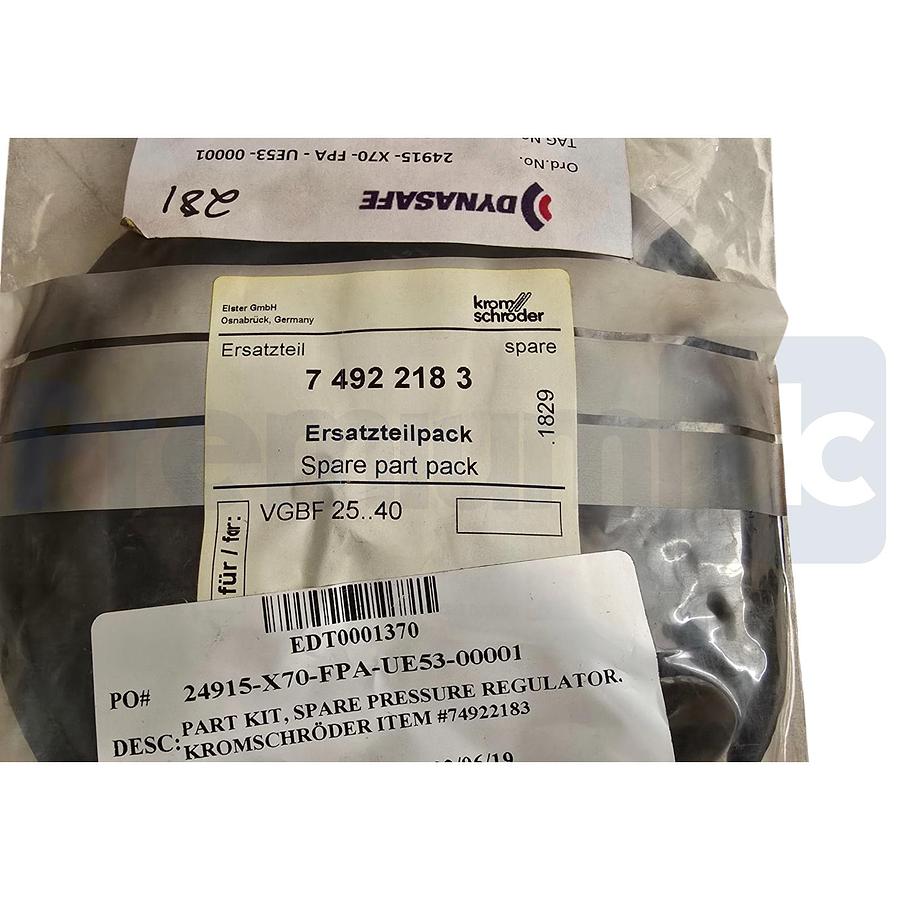 Used Kromschroder 74922183 Spare Part Kit for VGBF 25..40 Gas Pressure Regulator NEW