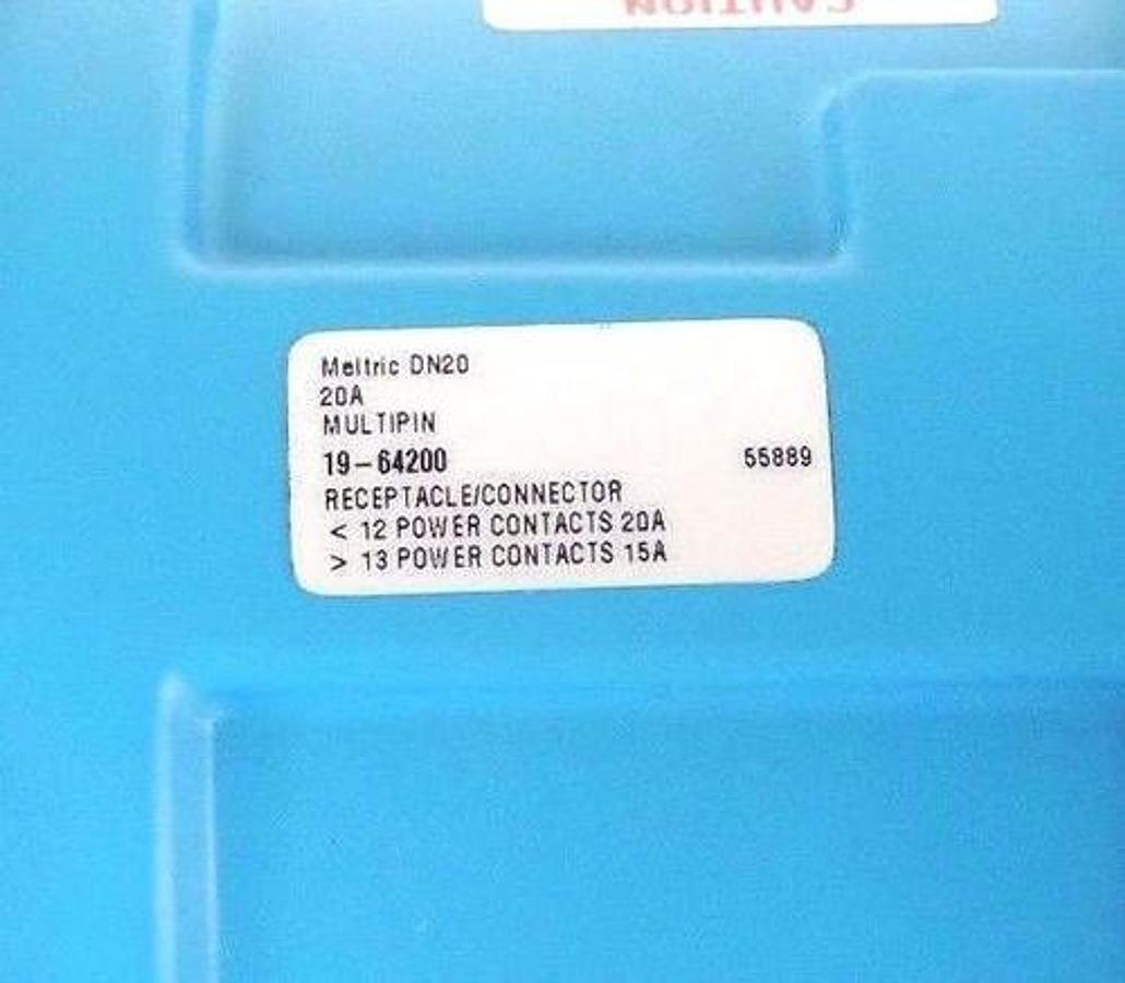 Used NIB MELTRIC 19-64200 DN20 CONNECTOR RECEPTACLE 1964200