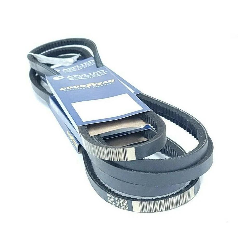 Used LOT OF 5 NEW GOODYEAR 4L380 V-BELTS 38 IN LONG 1/2 INCH WIDE