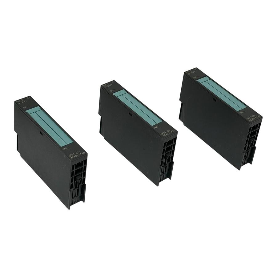 Used Lot of 3 Siemens 6ES7138-4CA01-0AA0 SIMATIC S7 ET200S PM-E DC24V Power Module