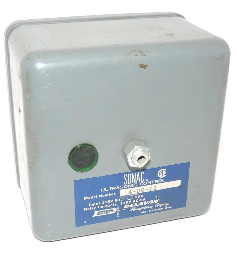 Used SONAC 4-00-72 ULTRASONIC CONTROL 40072, INPUT 115V-60~5VA
