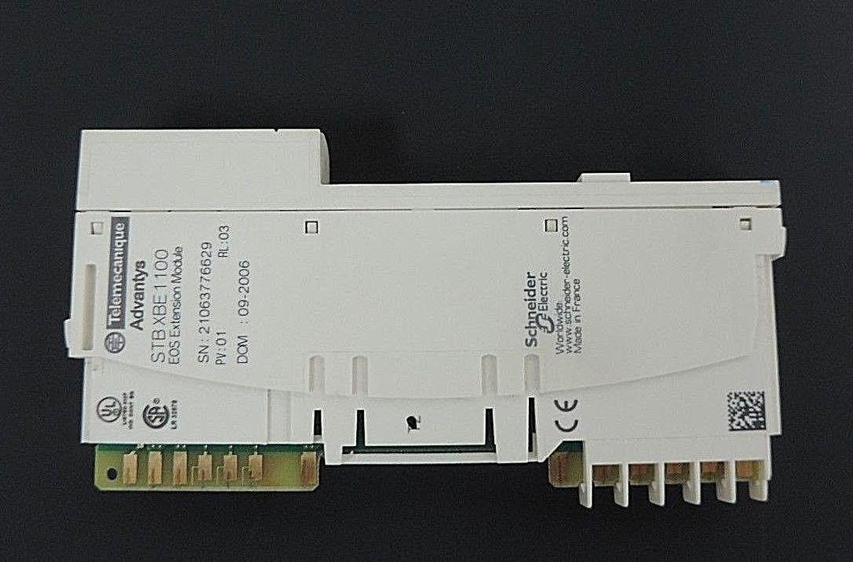 Used TELEMECANIQUE STBXBE1100 EOS EXTENSION MODULE XBE1100, PV: 01, RL: 03