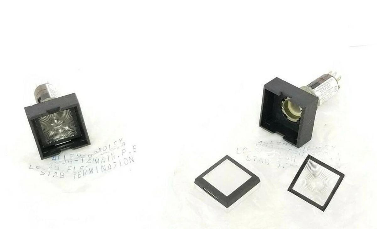 BOX OF 2 NEW ALLEN BRADLEY 800A-T2H MAINTAINED PUSH BUTTONS SER. A