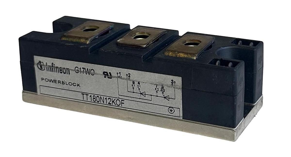 Used INFINEON TT180N12KOF POWERBLOCK MODULE 180A 1200V NTC TEMP SENSOR TT180N G17WO