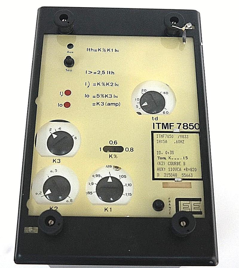 Used NEW CEE ITMF7850 MOTOR PROTECTION RELAY ITMF7850/9833 REPLACED BY IMM7990