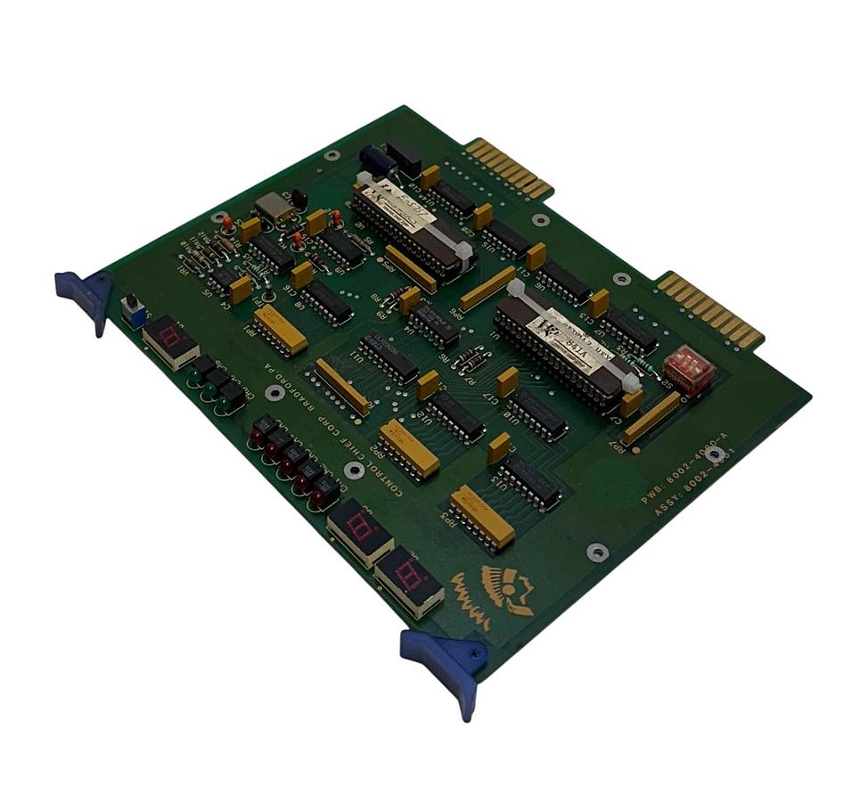 Used CONTROL CHIEF CORP 8002-4001 / 8002-4000-A MICROPROCESSOR CONTROL BOARD USNP