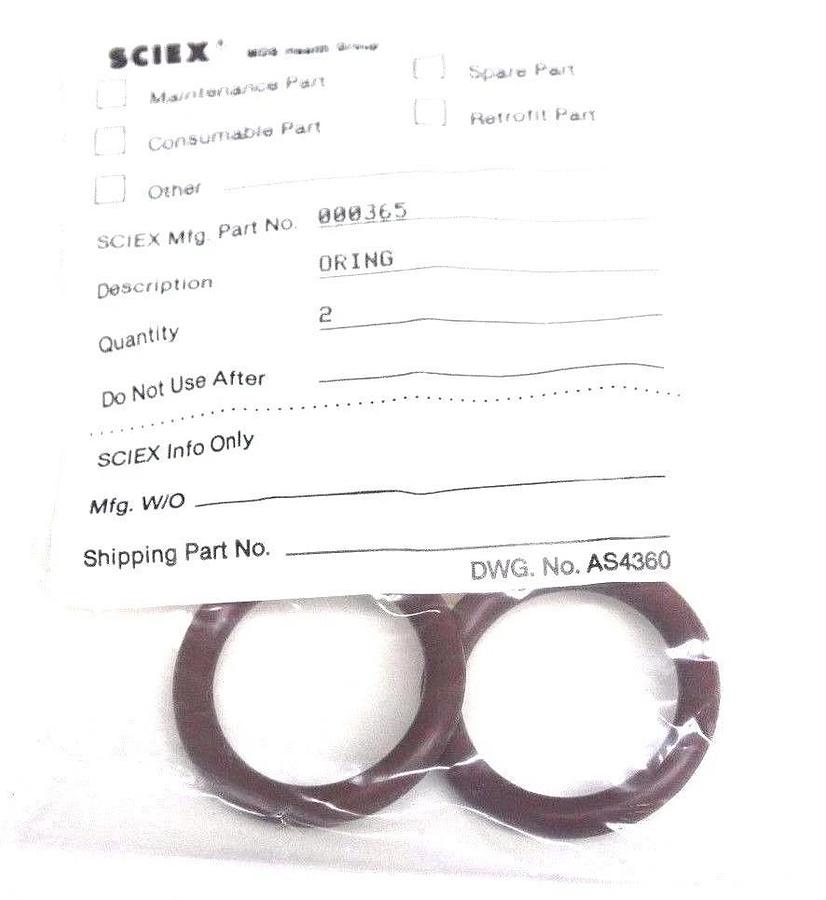 NEW MDX SCIEX O-RINGS FOR 001171 MIST ELIMINATOR SPR KIT 000365 000317 000362