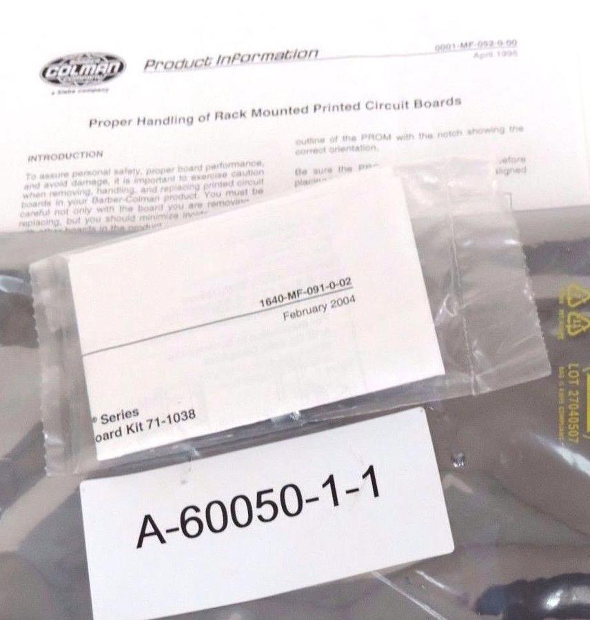 Used REPAIRED BARBER COLMAN A-60050-1-1 COMMUNICATIONS PCB BOARD A6005011