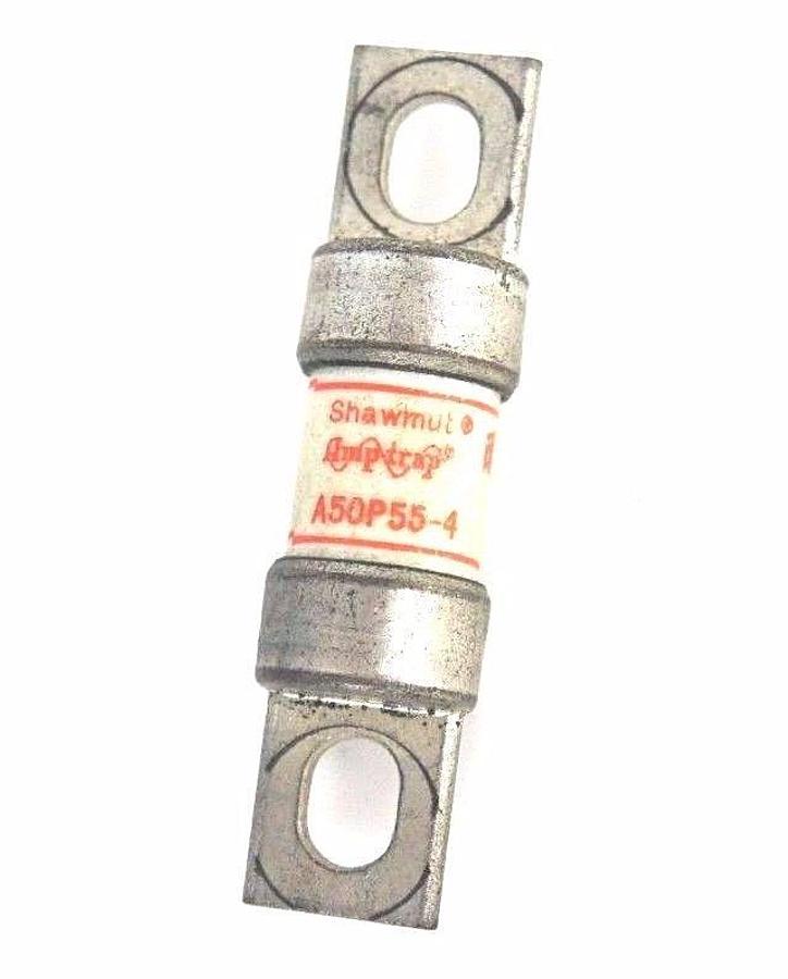 Used GOULD SHAWMUT A50P55-4 AMPTRAP FUSE FORM 101, 35 A, 500VAC, A50P554