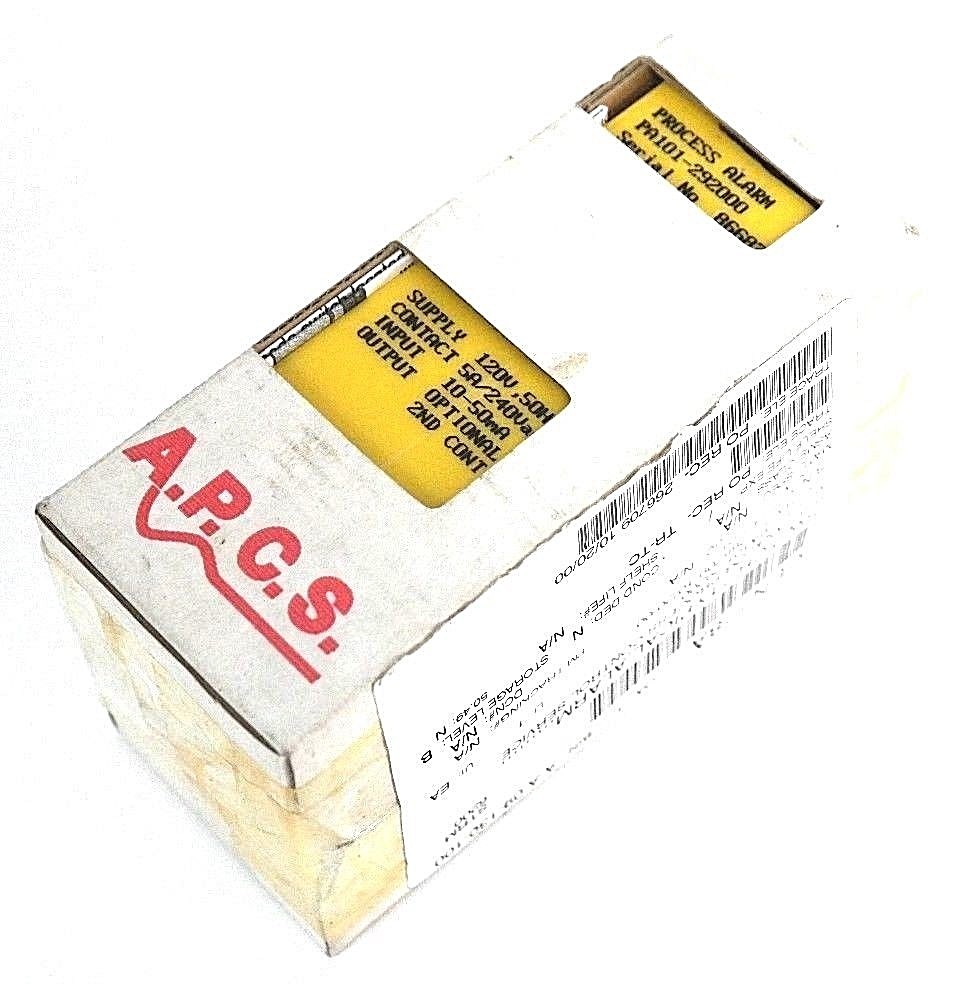Used NEW A.P.C.S. PA101-292000 SINLE CHANNEL PROCESS ALARM P-00N3D-266709
