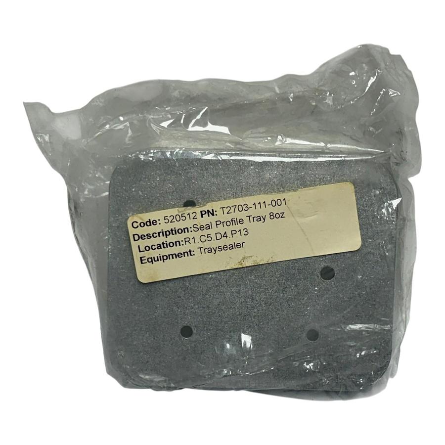 Used Traysealer Seal Profile Tray 8oz Plate T2703-111-001 Code 520512 New
