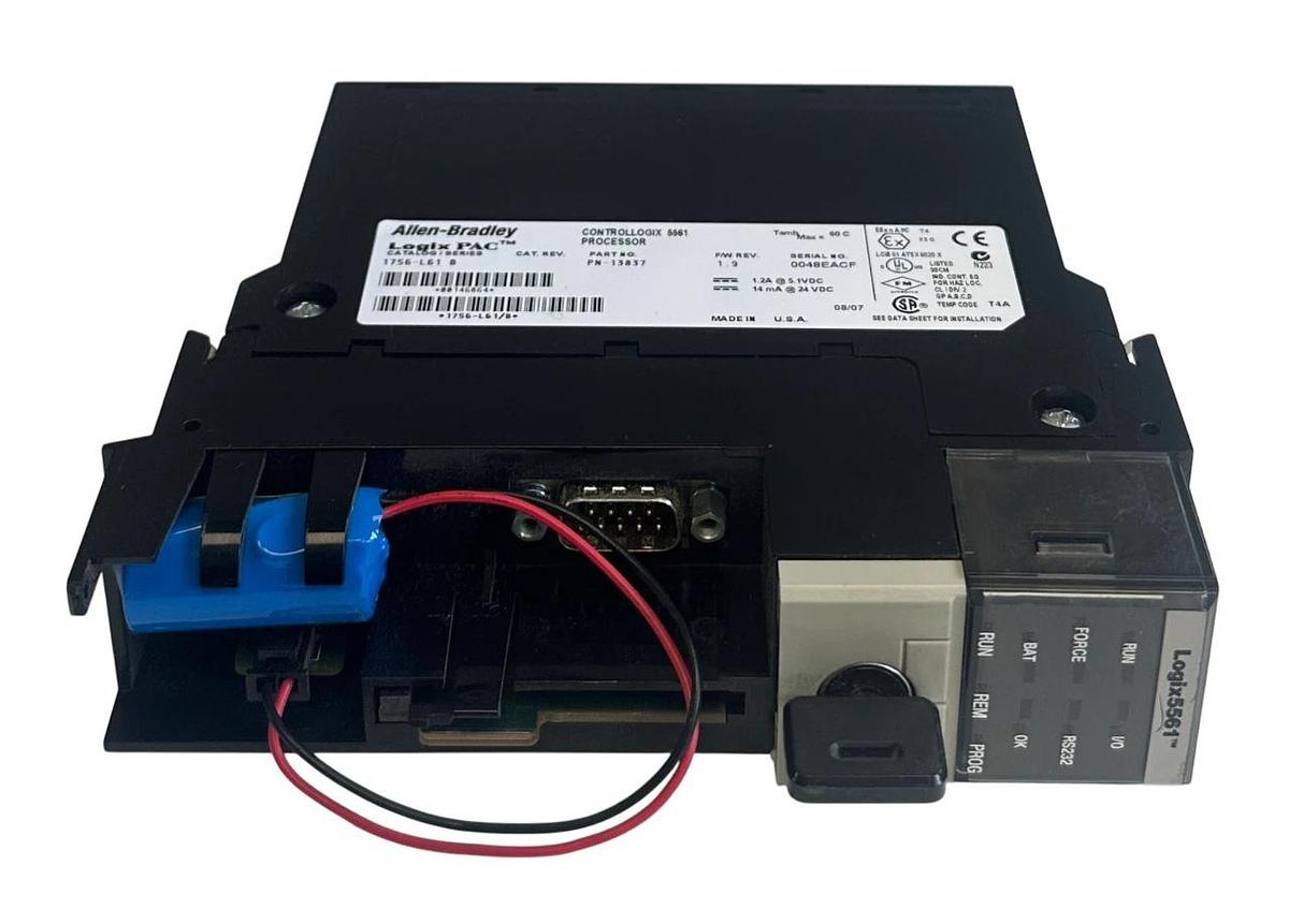 Used ALLEN BRADLEY 1756-L61 /B ControlLogix 5561 PROCESSOR LogixPAC PN-13837 USNP