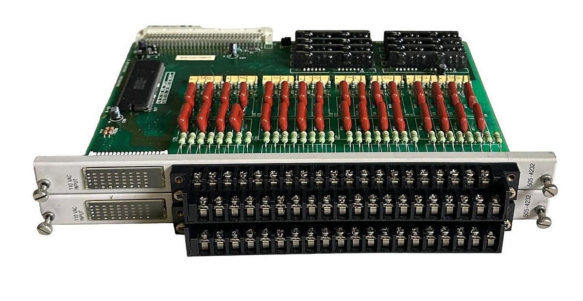 Used 2 SIEMENS TEXAS INSTRUMENTS 505-4232 / 5054232 32-PT 505 INPUT MODULES 110VAC