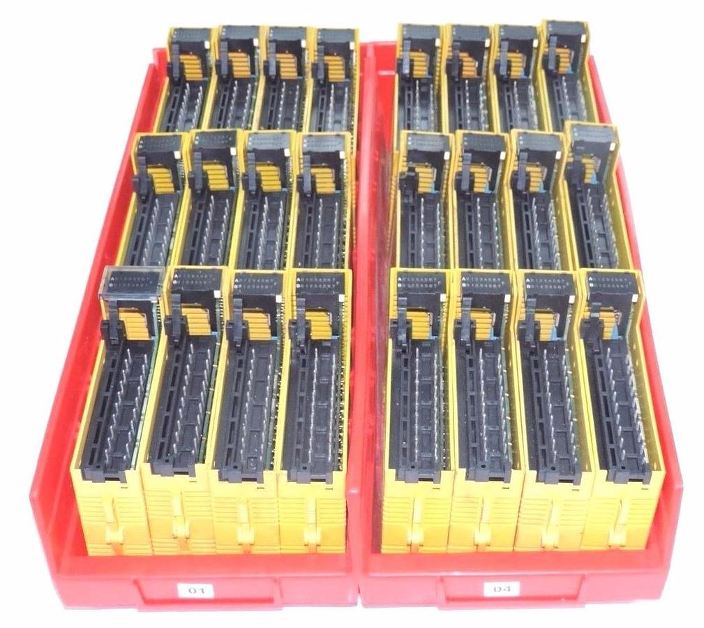Used LOT OF 24 FANUC A03B-0807-C107 AIA16G INPUT MODULES A03B0807C107 W/O WIRING ARMS