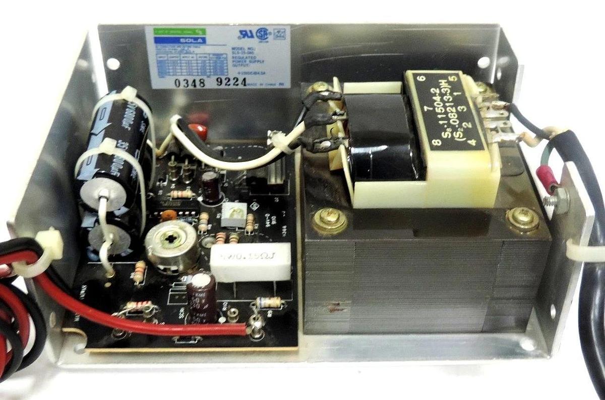 Used SOLA SLS-15-045 REGULATED POWER SUPPLY 220/230/240V-AC 15-244W 4.5A