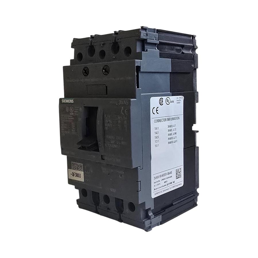 Used SIEMENS 3VA5180-5ED31-0AA0 - 3VA5 SENTRON MCCB CIRCUIT BREAKER 3P 80A 125M NSMP