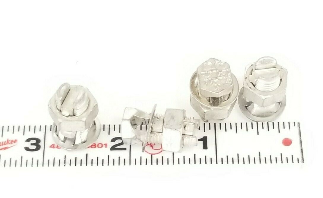 Used LOT OF 4 K SBP-10 SPLIT BOLT CONNECTORS 16-10STR SBP10