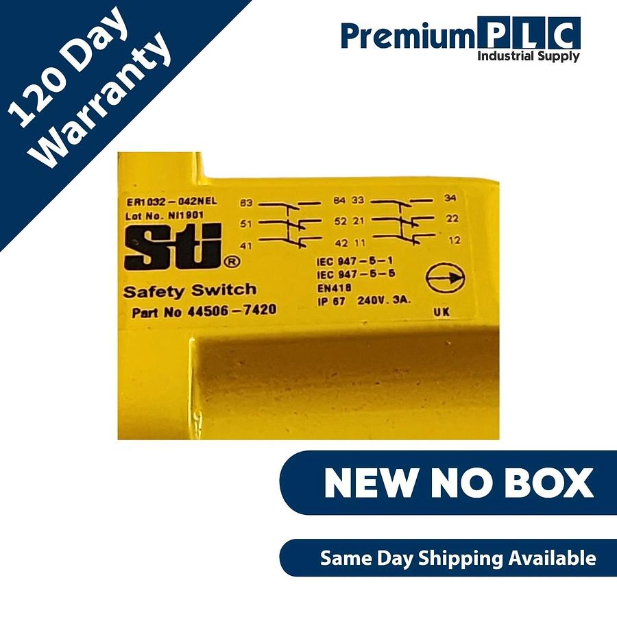NEW STI / OMRON ER1032-042NEL ROPE PULL EMERGENCY STOP SWITCH P/N 44506-7420