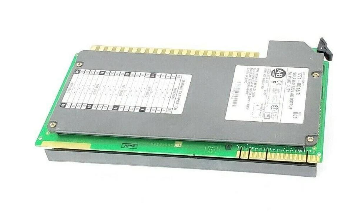 Used ALLEN-BRADLEY 1771-OD16 SER. B ISOLATED 120V AC OUPUT MODULE 1771-OD16/B REV D03