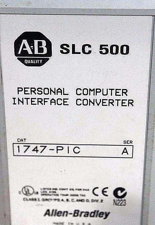 Used ALLEN BRADLEY 1747-PIC SER A PERSONAL COMPUTER INTERFACE CONVERTER