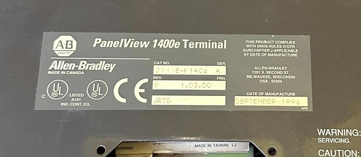 Used For Parts ALLEN BRADLEY 2711E-K14C6 /A PanelView 1400e TERMINAL KEY 2711EK14C6